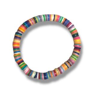3 FOR $20 HANDCRAFTED Multicoloured Clay Beaded Bracelet